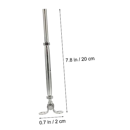 Kit de barandilla 1set para poste de cubierta y líneas de cable de escalera con herrajes tensor para seguridad y soporte miniatura 6