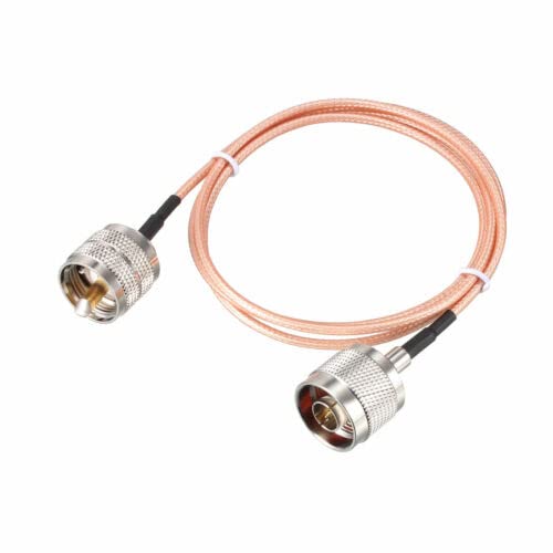 UHF (PL259) Male to N-Type Male Antenna Cable RG316 Coax Cable 3 ft