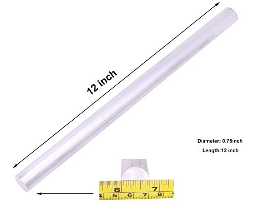 Vernuos ALUMINUM-2PCS-0.75 2 Pieces Of 3/4 Inch X3/4 Inch 6061 Aluminum Round Rod 12 Inch Long,T6511 thumb #1