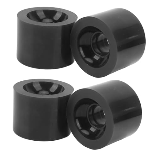 4PCS PU Skateboard Wheels Low Noise Replacement Black