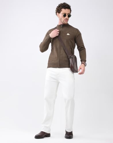 Image of Monte Carlo Men Regular Fit Full Sleeve Solid T Neck Winter Pullover (Pack of 1)