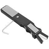 YARNOW Schlittschuhschärfer Schleifstein mit Griffloch Tragbares Schärfwerkzeug für Eiskunstlauf und Hockeyschuhe Praktisches Zubehör für Anfänger Am Eislaufplatz