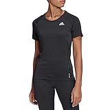 adidas adi runner tee, t-shirt donna, black, s