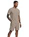 H Hellisal Mens Short Sets 2 Piece Outfits Fashion Summer Tracksuits Casual Set Short Sleeve and Shorts Set for Men