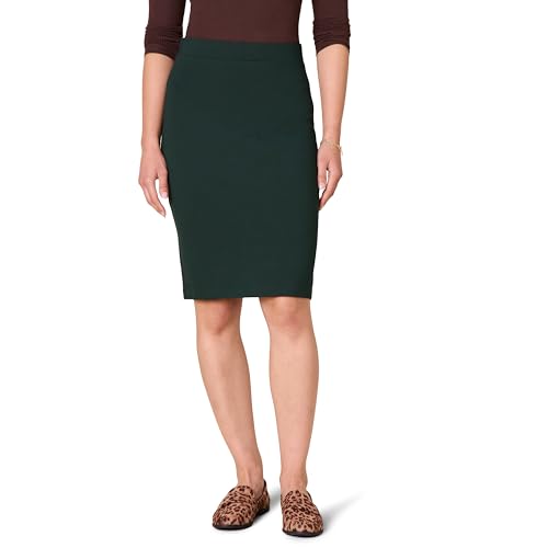 Amazon Essentials Jupe Crayon ajustée Ponte Above The Knee Facile à Enfiler Femme