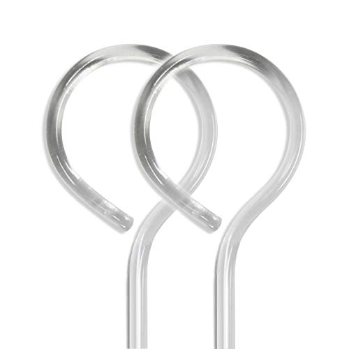 A&F Rod DÃ©cor - 1/2" Heavy Duty Smooth Handicap Drapery Baton Curtain Wands with Metal Snap (Set of 2) - 48 inch