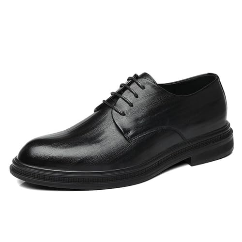 Men's Handmade Formal Leather Oxford Shoes Lace Up and Slip-On Comfortable Tuxedo Dress Shoes for Business Parties