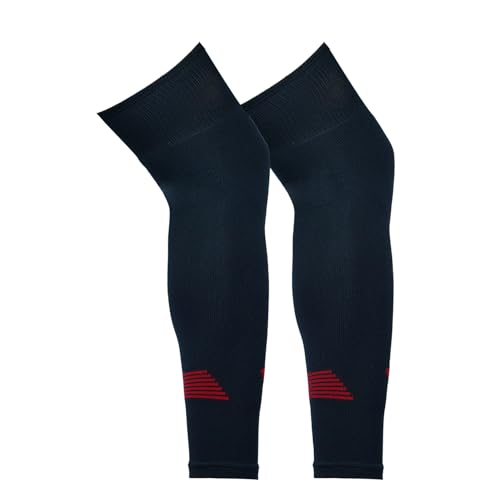 Image of CAPTAIN Nylon Streatchable UV Ray Protection Unisex Leg Sleeves Over The Knee Sports Sleeves