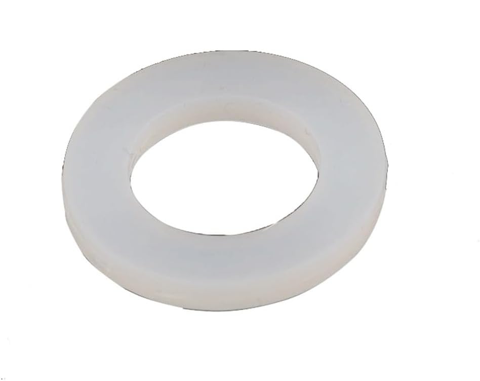 Arandelas de silicona de 1/2 pulgada junta plana de caucho transparente para fontanería 20 uds