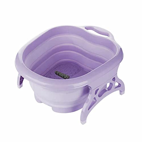 Baño de pies plegable portátil con masaje y 4 bolas