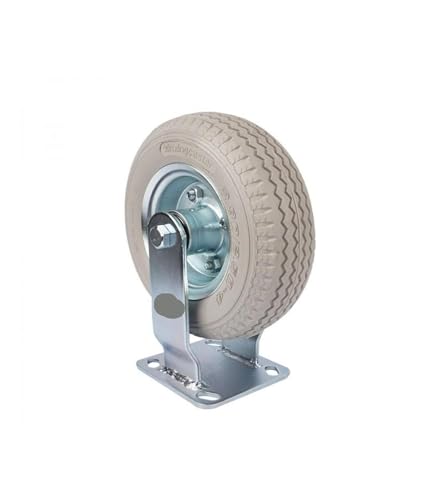 Roues fixes robustes de 8 pouces en mousse polyuréthane pour chariot rigide - 5