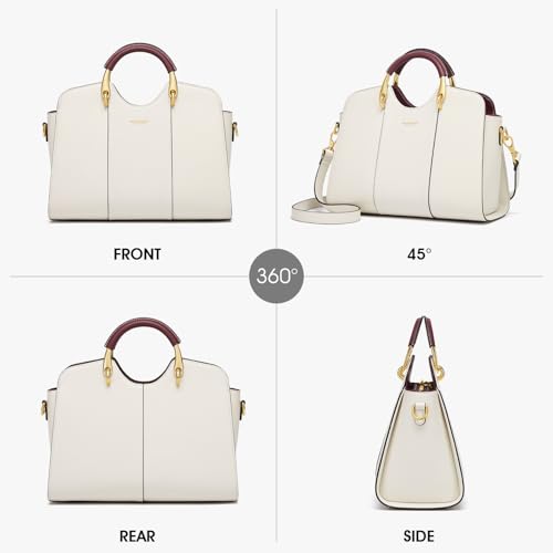 Bolso Satchel para Mujer de Cuero con Asa y Bandolera miniatura 4