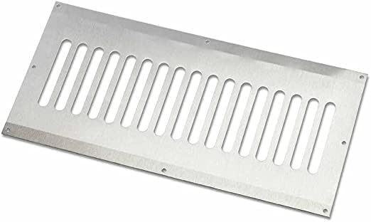 HPC Flat 8x4 Inch Stainless Steel Enclosure Vent (EV-8X4SS)