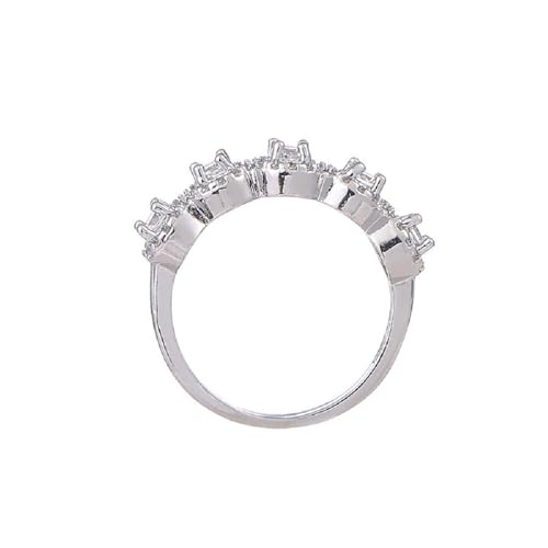 925 Sterling Silver Ring Moissanite Engagement Ring Oval Cut Cubic Zirconia Engagement Rings Cubic Zirconia or Genuine Garnet Ring Solitaire Halo Promise Ring for Women 6