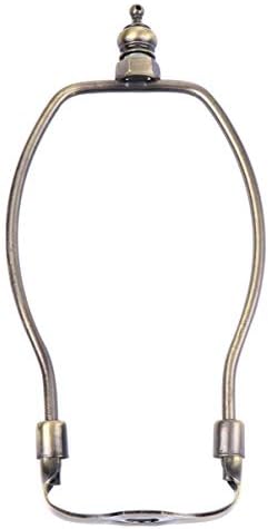 OSALADI Lamp Harp Holder with Saddle and Finial Heavy Duty Lamp Harp for Table Lamps Floor Lamp Shades 6 Inch Bronze