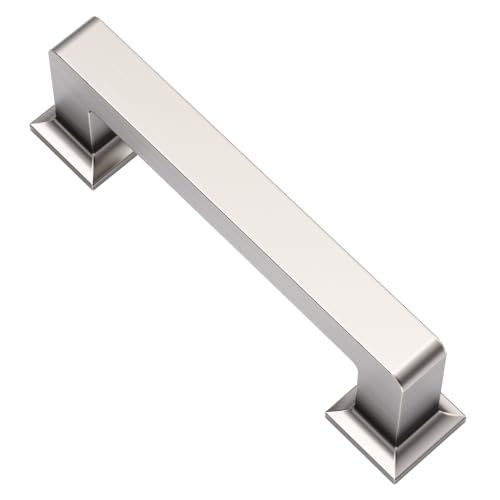 Alzassbg 3-1/2" Brushed Satin Nickel Cabinet Pulls 10 Pack, AL3046SN