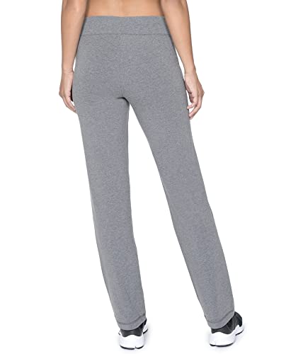 Image of Danskin Women's Sleek Fit Yoga Pant, Charcoal, 2X