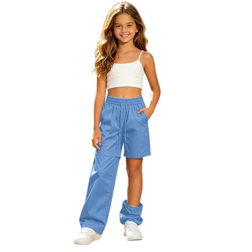 Pantalon convertible fille pour randonnée outdoor et loisirs aquatiques