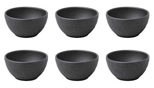 Villeroy & Boch Manufacture Rock 6er Set Dipschälchen schwarz Ø 8cm Porzellan
