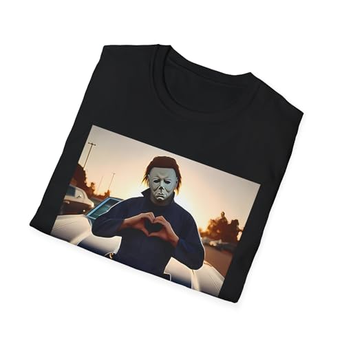 Vintage Michael Myers 90s T-Shirt | Scream Heart Hands Horror Graphic Tee | Retro Unisex Shirt for Men & Women, Perfect for Halloween2