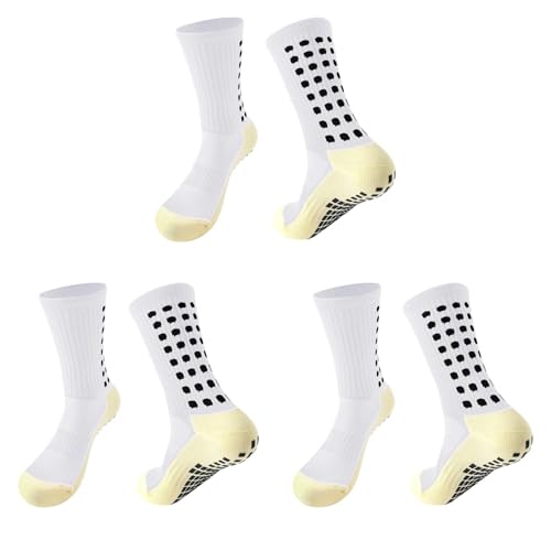 Design di Stabilità Migliorato: La suola di queste calze da calcio presenta un design speciale in gomma che migliora la stabilità del piede e previene lo scivolamento durante attività intense.