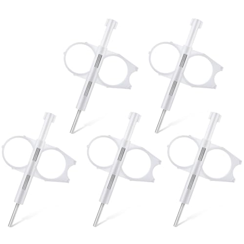 Gulfmew 5 Pack Sprinkler Adjustment Tool Sprinkler Head Tool Compatible with Hunter PGP & Compatible with Rain Bird 3500 5000 Rotor Arc & Radius Adjustment Wrench(White)