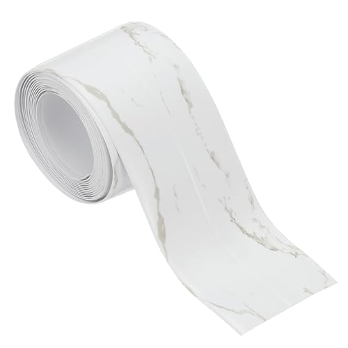 PATIKIL Nastro Per Sigillatura Impermeabile Autoadesivo, PVC Nastro Sigillante Per Toilette Striscia Sigillante Per Vasca Da Bagno, Motivo Marmo (1.5 Pollice x 5 Piedi)