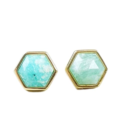 Boucles d'oreilles amazonite naturelle LK_VSTD_0430 et argent 925