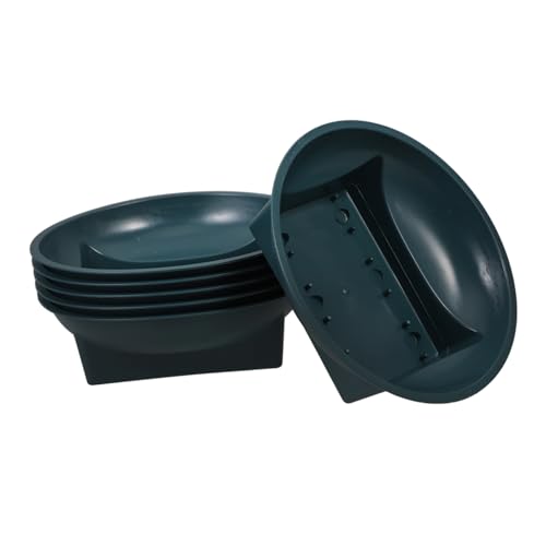 Happyyami 6pièces Jardinières Funéraires Ronde Vert Supports De pour Cimetière Et Hommages pour Arrangements Floraux Commémoratifs