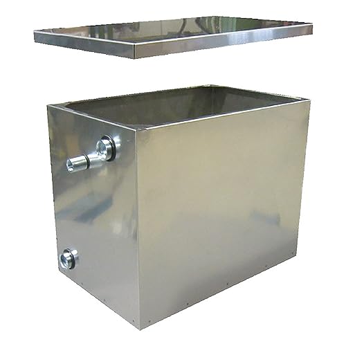 Vaso Di Espansione Zincato – 30 Litri, 41 X 26 X 31 Cm, Con Raccordi E Guarnizioni, Tenuta Stagna