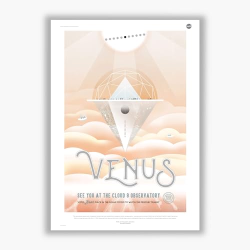 Impression giclée Venus NASA Spiffing Prints - Cadre de prestige pour décoration