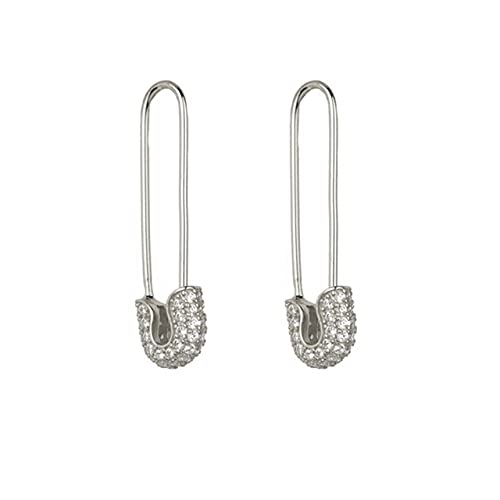 Boucles d'oreilles crochet argent sterling anti-allergie et zircon pour peau sensible