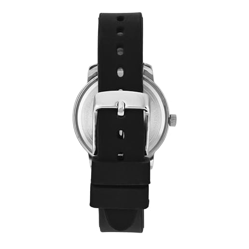 Image of Helix by Timex Analog Watch for Women with Black Round Dial & Black Silicone Strap Band Water Resistant Women's Wrist Watches - TW048HL16