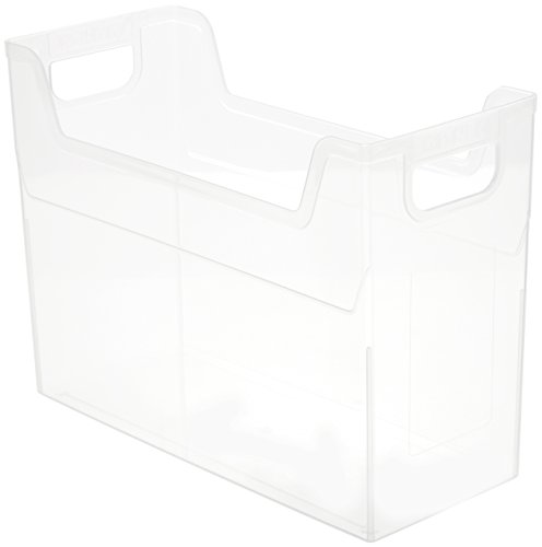 File box Kyapati E4 Nakabayashi vertical et transparent pour un rangement A4 stable