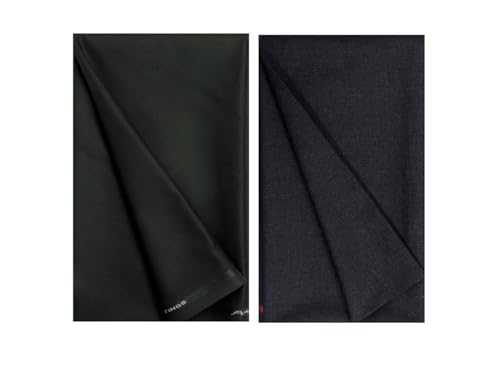 Image of Abhi Fashion Men's Cotton Formal Unstitched Combo Trouser Fabric For Men (Pack Of 2)