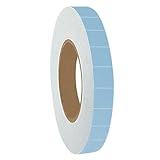 KLEBESHOP24 Duplocoll 803 doppelseitiges PE-Schaumklebeband mit Perforation | Montageklebeband | Spiegelklebeband | handreißbar | 1 mm Dicke | 19 mm x 10 m