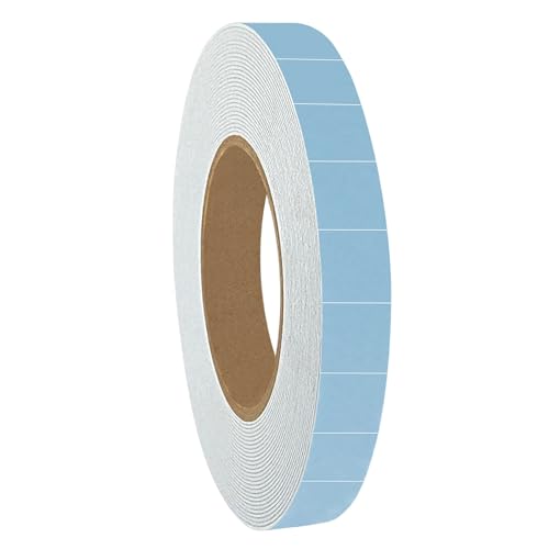 KLEBESHOP24 Duplocoll 803 doppelseitiges PE-Schaumklebeband mit Perforation | Montageklebeband | Spiegelklebeband | handreißbar | 1 mm Dicke | 19 mm x 10 m