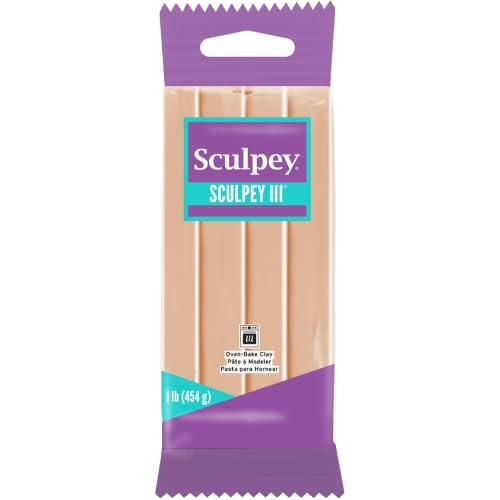 Sculpey III 1-Pound Polymer Clay, Beige