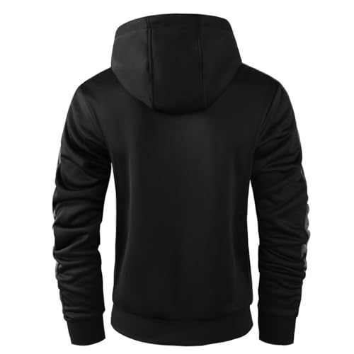 Image of OHSNMAKSL Hoodies for Men sherpa Warm Fleece Hoodie Jacket Sweatshirt Full Zip Sport Workout Coats