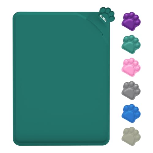 Waterproof Dog Feeding Mats with High Lips 48 x 30cm, Silico