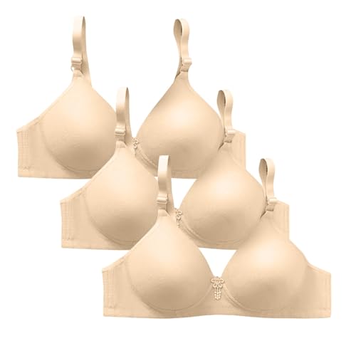 Delgado Plus Size Lencería sin aros Señoras Gathering Mamá Sujetador Anti Sagging Sujetador Ropa Interior Señoras, azul, M