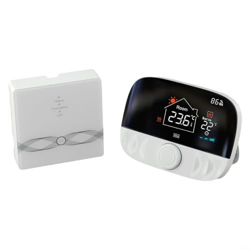 Termostato montado en la pared de gas de diseño inteligente con capacidades de control de RF y opciones avanzadas de gestión de temperatura