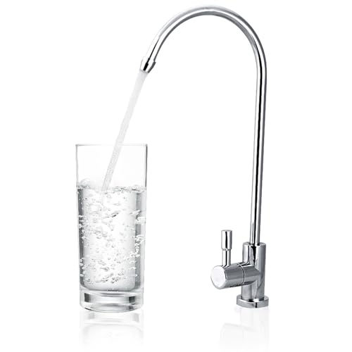 DEWIN Rubinetto, 1/4 pollice Acciaio Inox Cucina Rubinetti Rubinetto Della Cucina Rubinetti Cromo Omosi inversa Filtro Acqua Potabile