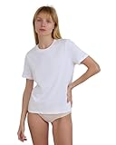 Organic Basics Women's True Regular Cotton Crew Neck Short-Sleeve Tee, WhiteX-Large