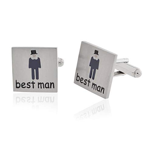 Wedding Best Man Mancuernillas miniatura 1