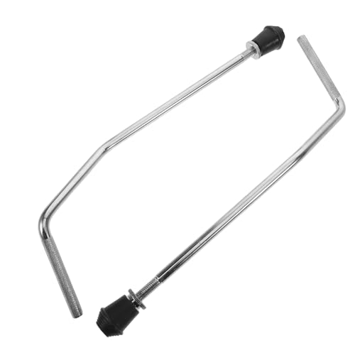 Hemoton 2pcs Drum Leg Holder Durable Replacement Feet for Snare and Floor Drums Multipurpose Support Stand Stability Silver Finish