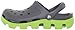 Crocs Women's Duet Sport Clog, Graphite/Volt Green, 10