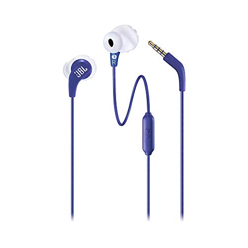 Image of JBL Endurance Run, Sports in Ear Wired Earphones with Mic, Sweatproof, Flexsoft eartips, Magnetic Earbuds, Fliphook & TwistLock Technology with Voice Assistant Support for Mobiles (Blue)