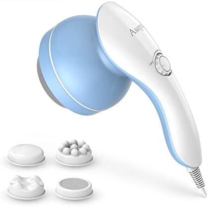 Asopal Cellulite Massager, Hand Held Deep Tissue Massager for Muscles, Back, Shoulder, Neck, Leg, Calf,Foot, Electric Percussion Body Massage Machine