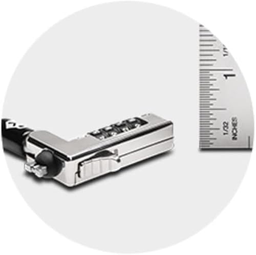 Miniatura 7 de Kensington NanoSaver Candado combinado para laptop, cable de bloqueo de seguridad de computadora reiniciable para portátiles ultrafinos para HP